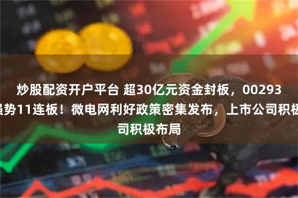 炒股配资开户平台 超30亿元资金封板,002931,强势11连板!微电网利好政策密集发布,上市公司积极布局